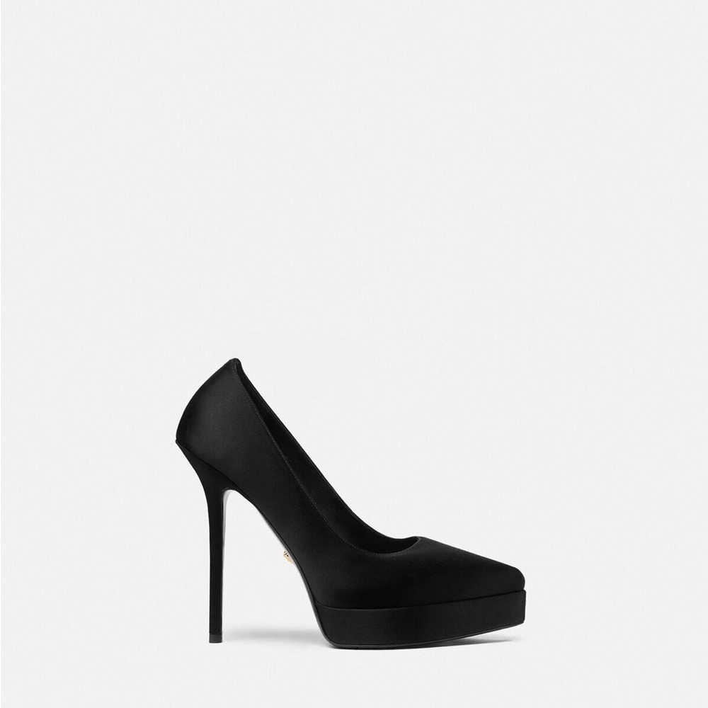 Versace Satin Platform Pumps